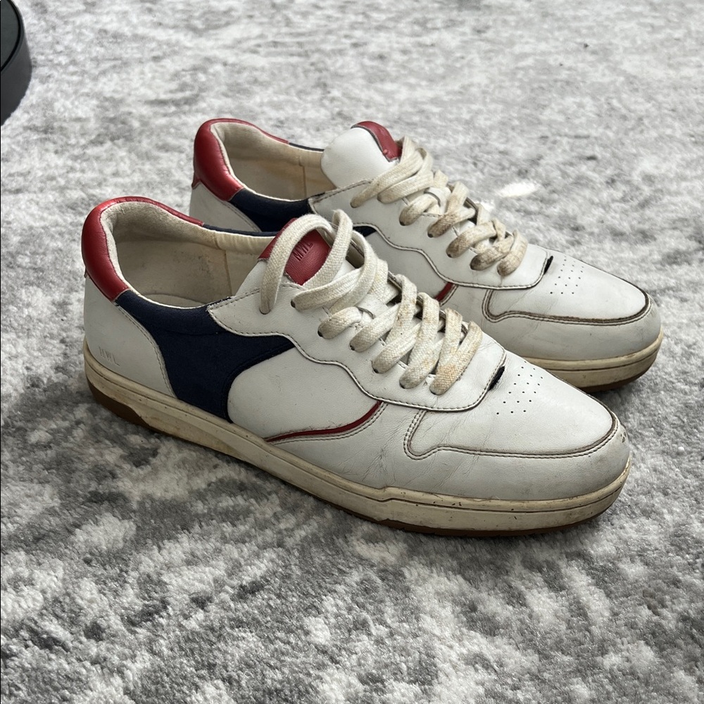 Madewell White and Red Men's Sneakers